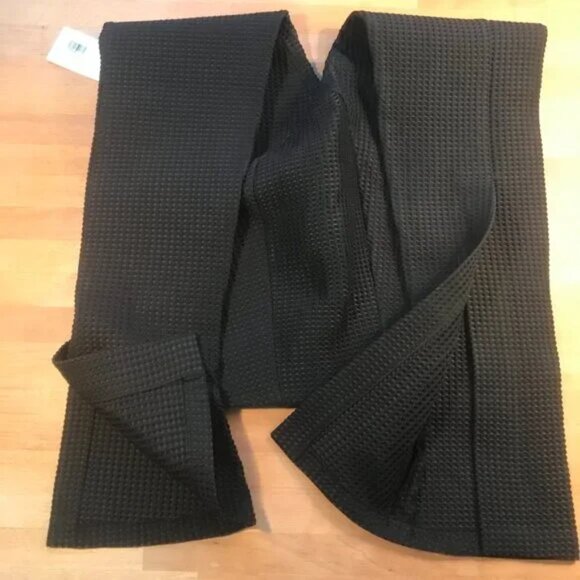 A.W.A.K.E. MODE Asymmetric Slit-Detailed Waffle Knit Pants Size 6 - Picture 10 of 15